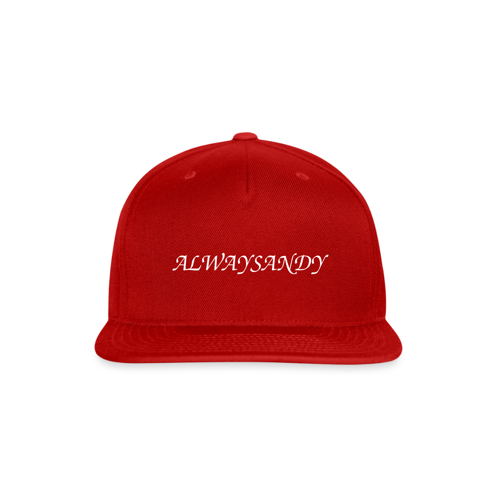 Snapback Baseball Cap - red