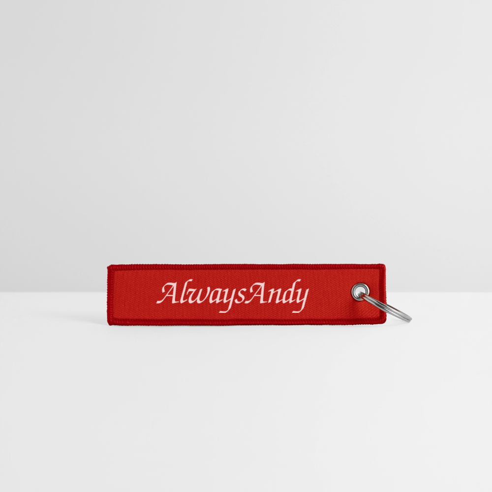 Jet Tag Keychain - red