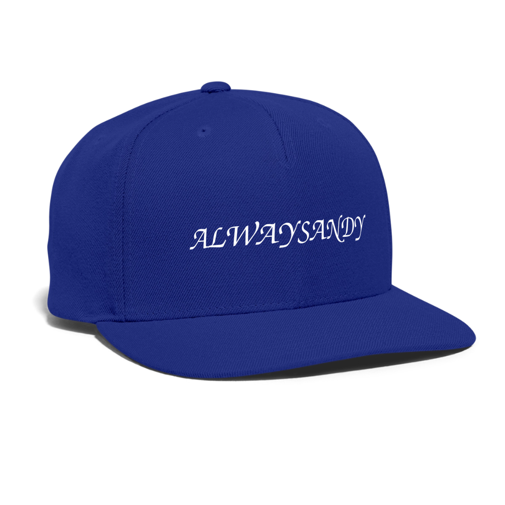 Snapback Baseball Cap - royal blue