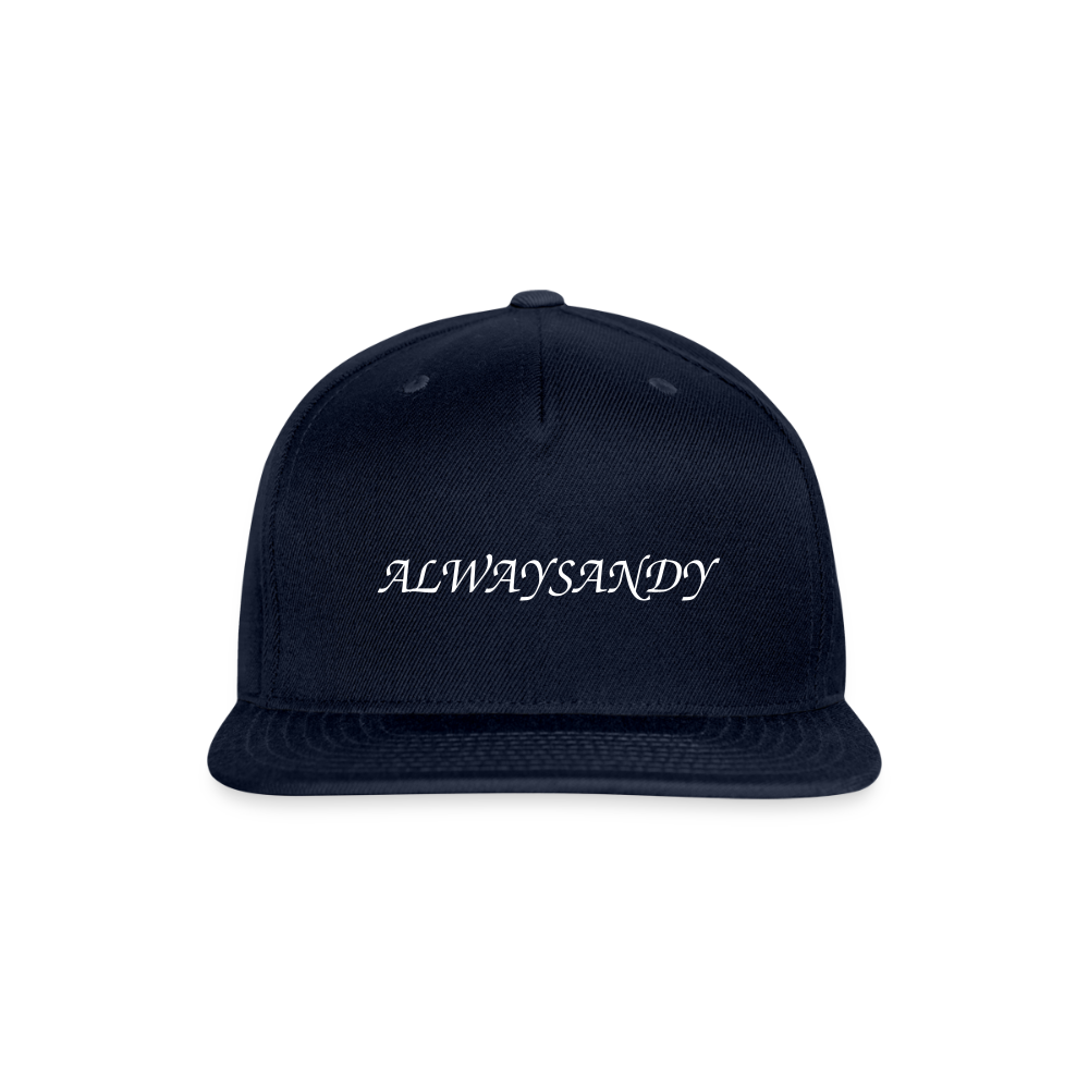 Snapback Baseball Cap - navy