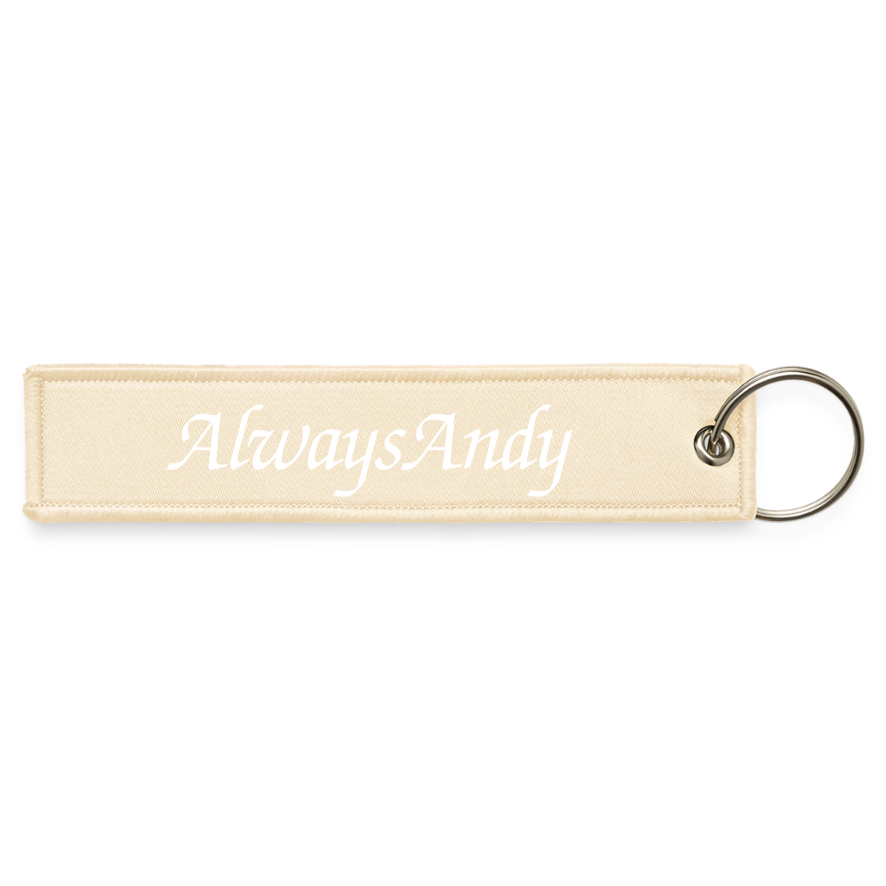 Jet Tag Keychain - creme