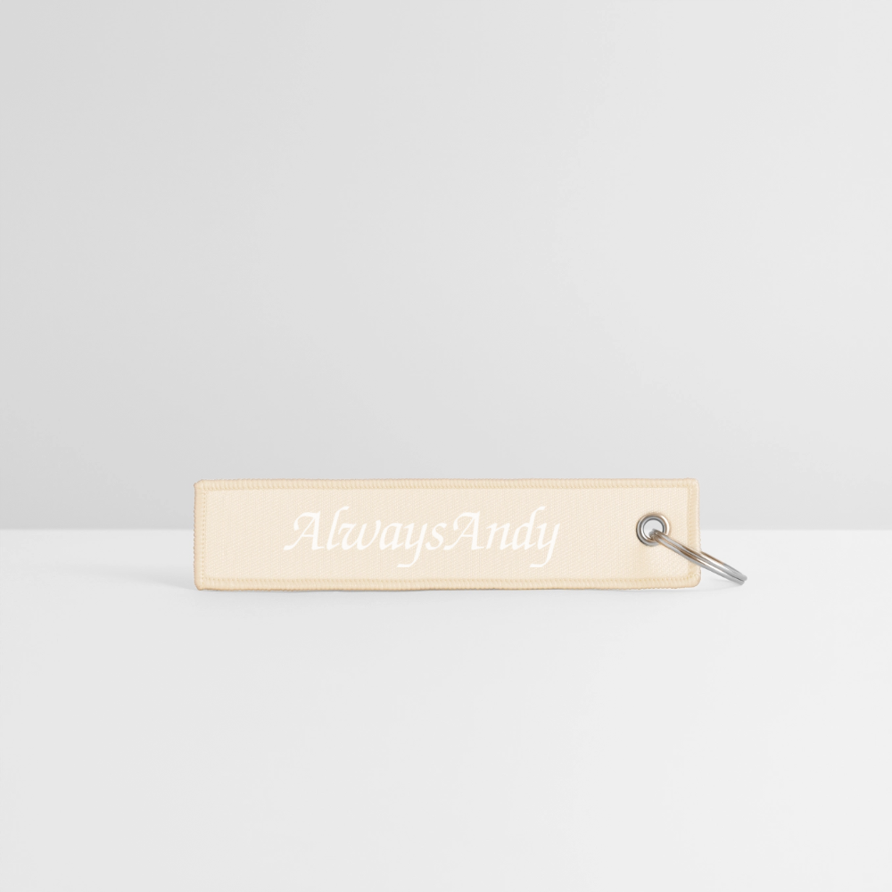 Jet Tag Keychain - creme