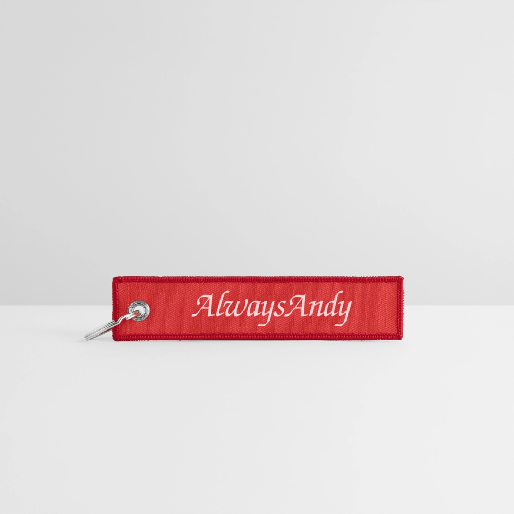 Jet Tag Keychain - red