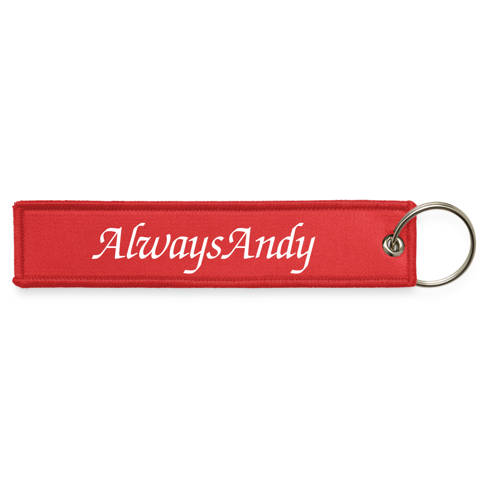 Jet Tag Keychain - red
