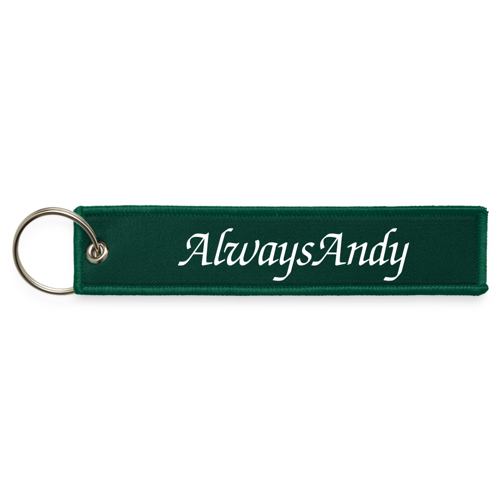 Jet Tag Keychain - hunter green