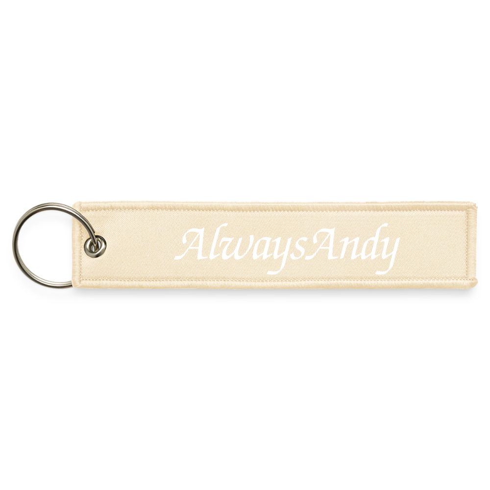 Jet Tag Keychain - creme