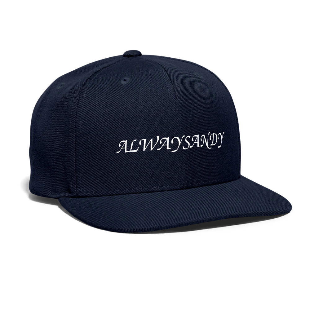Snapback Baseball Cap - navy