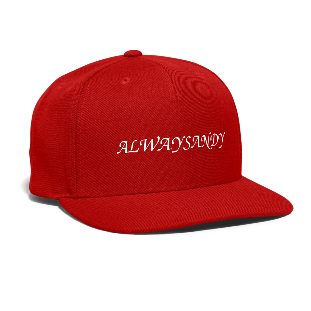 Snapback Baseball Cap - red