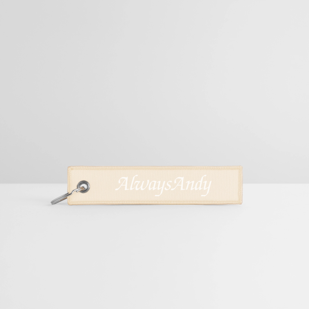Jet Tag Keychain - creme