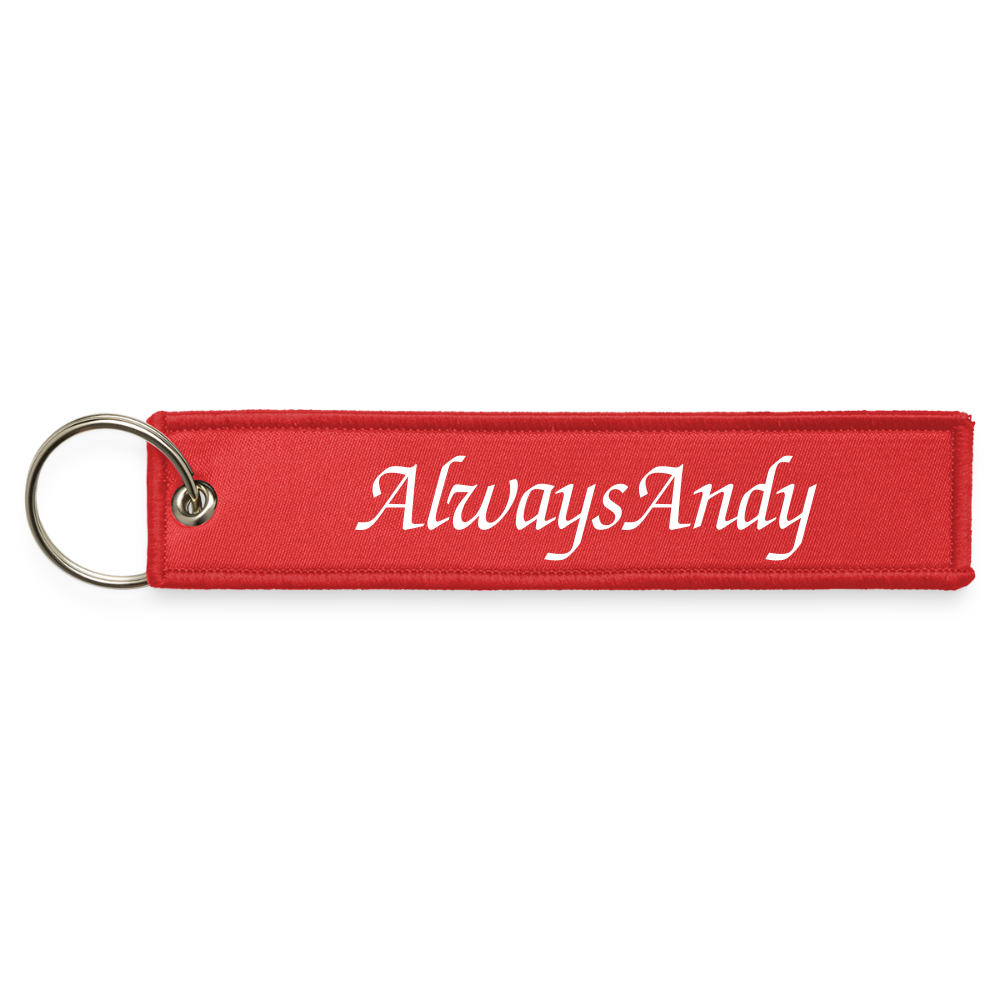 Jet Tag Keychain - red