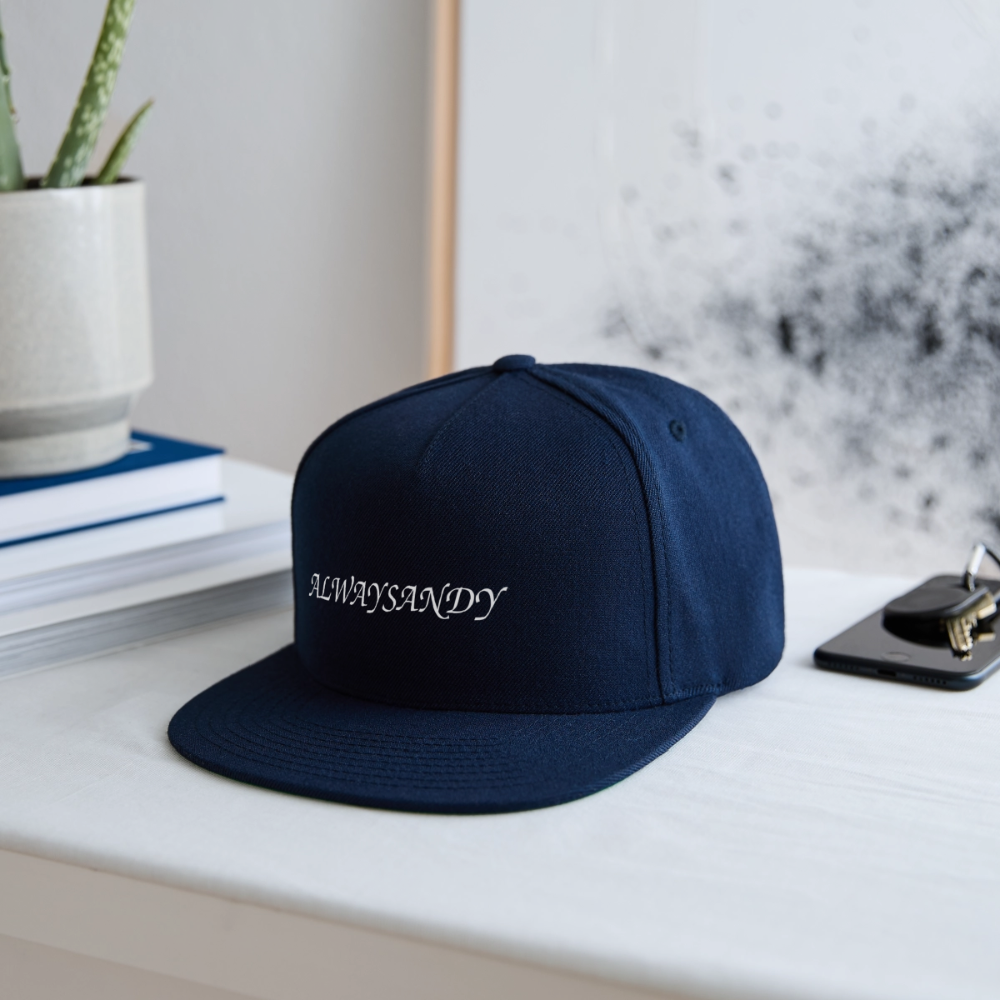 Snapback Baseball Cap - navy