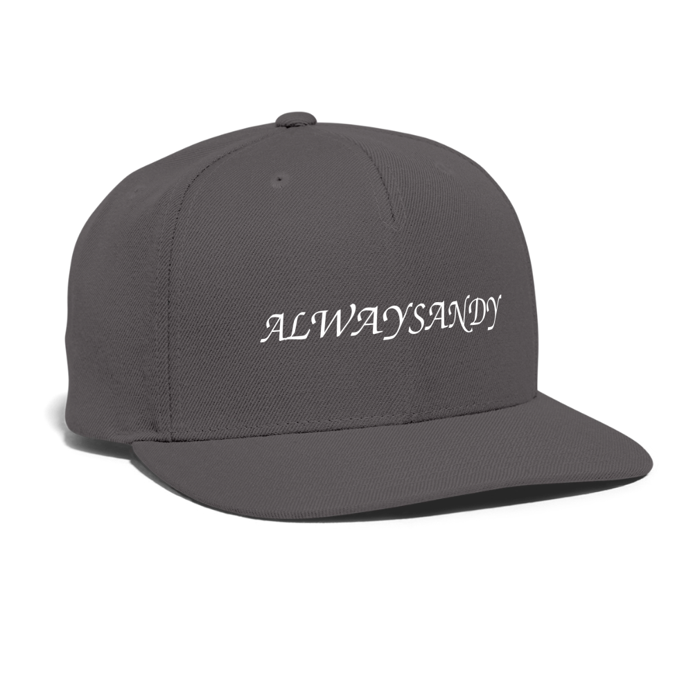 Snapback Baseball Cap - dark grey